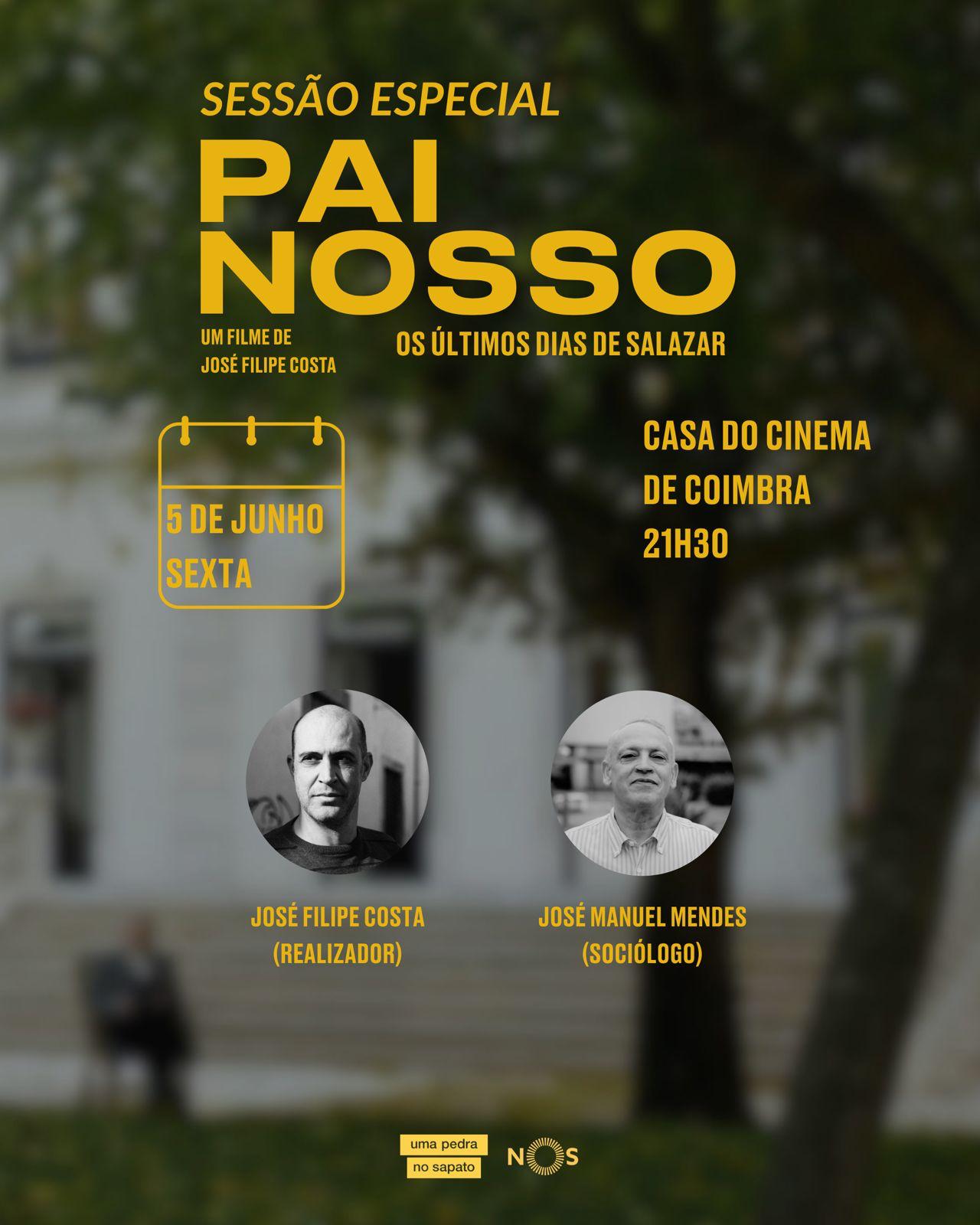 José Filipe Costa apresenta «Pai Nosso: Os Últimos Dias de Salazar» na Casa do Cinema de Coimbra